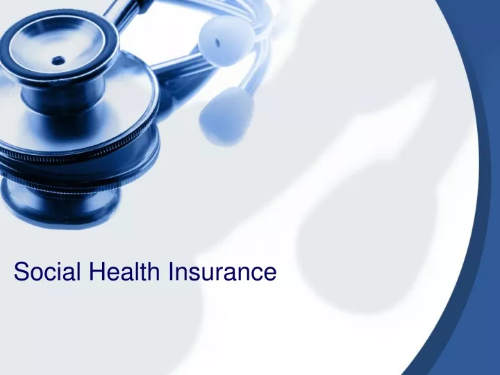 social health insurance