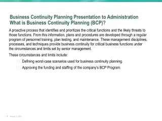 Why Should we do Business Continuity Planning (BCP)?