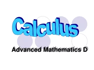 Advanced Mathematics D