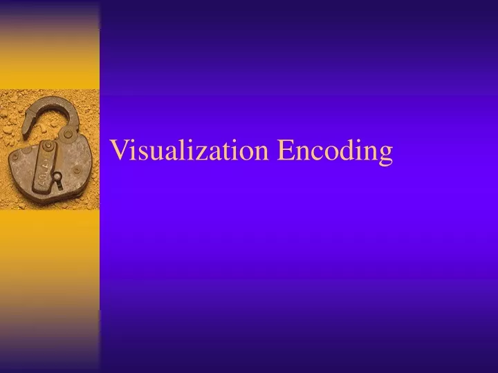 visualization encoding