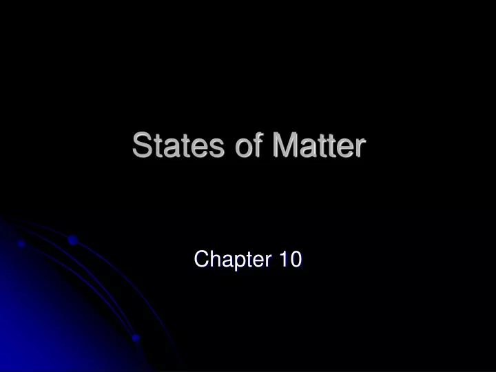 states of matter