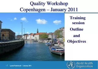 Quality Workshop Copenhagen – January 2011