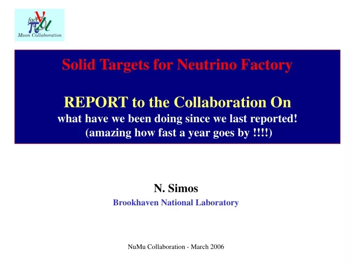 n simos brookhaven national laboratory