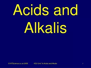 Acids and Alkalis