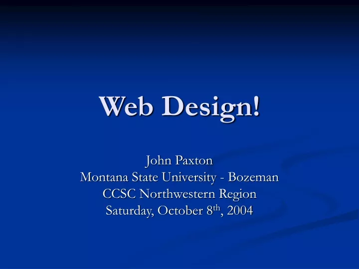 web design