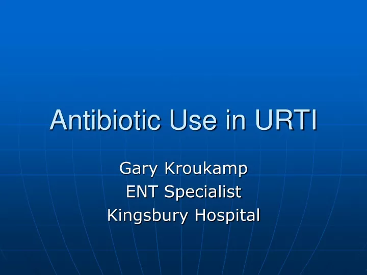 antibiotic use in urti
