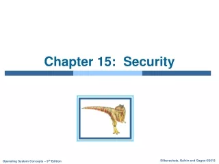 Chapter 15:  Security