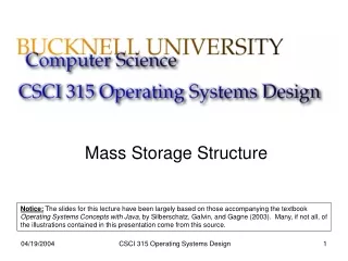 Mass Storage Structure