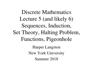 Harper Langston New York University Summer 2018