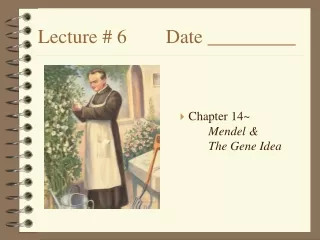 Lecture # 6		Date _________