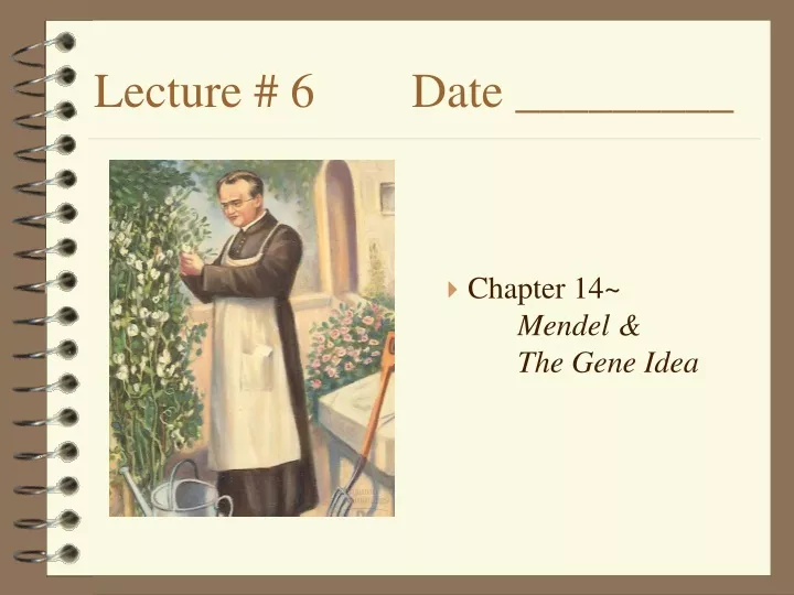 lecture 6 date