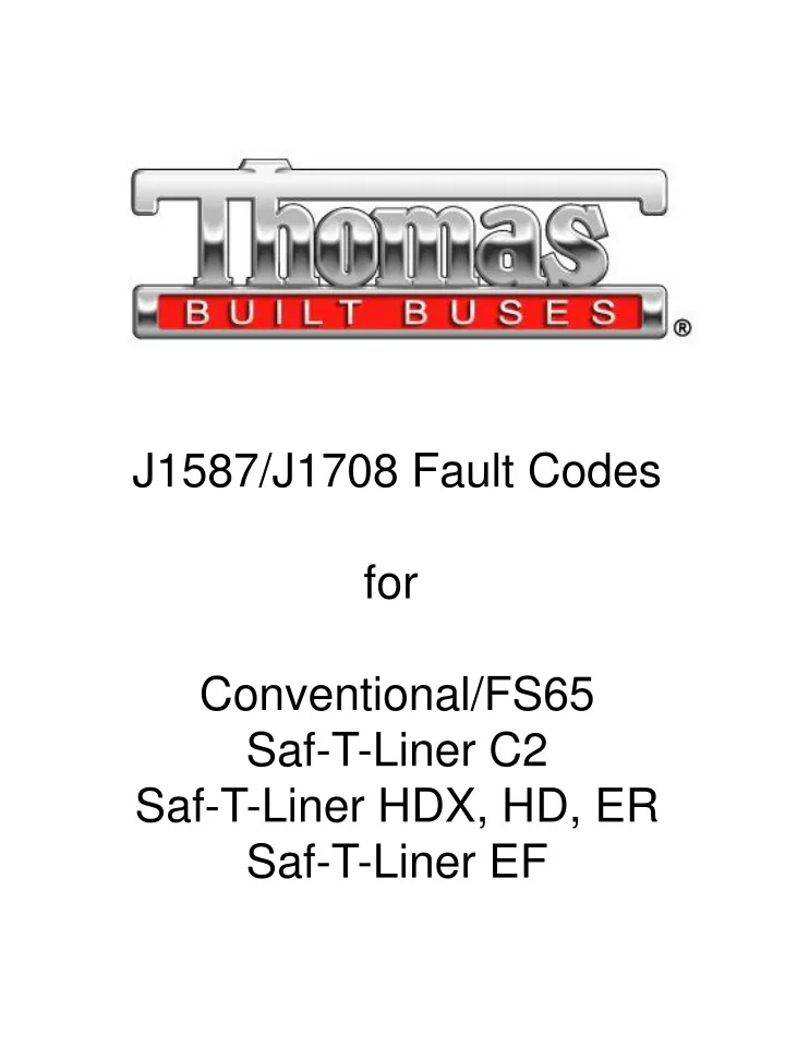 j1587 j1708 fault codes for conventional fs65