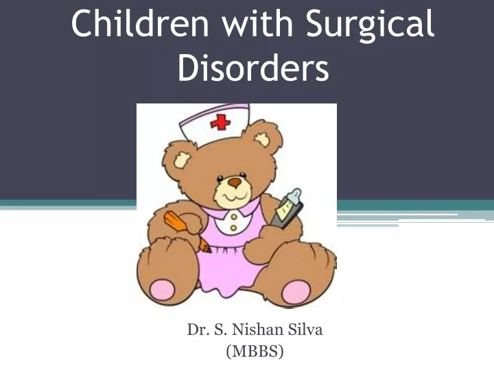 children with surgical disorders
