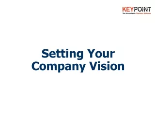 Setting Your Company Vision