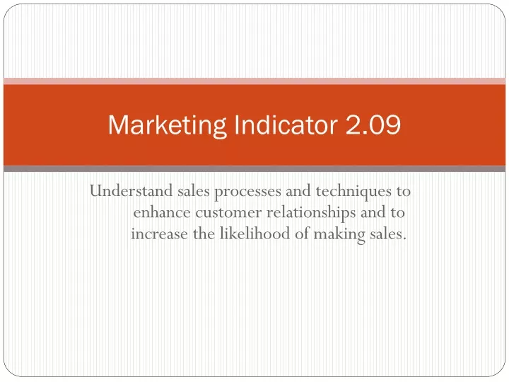 marketing indicator 2 09