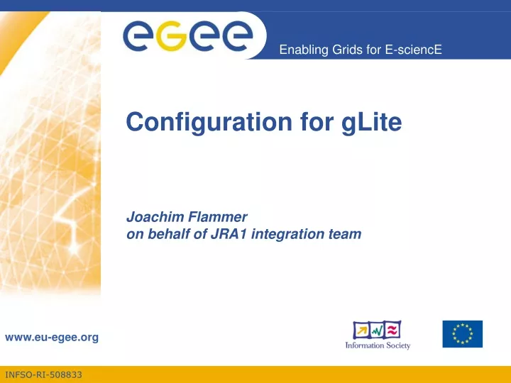 configuration for glite