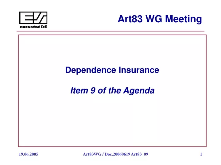 art83 wg meeting