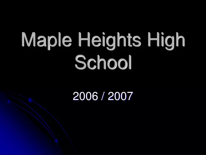 maple heights high school