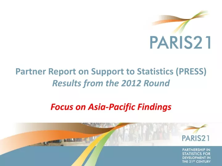 partner report on support to statistics press