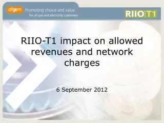 RIIO-T1 impact on allowed revenues and network charges
