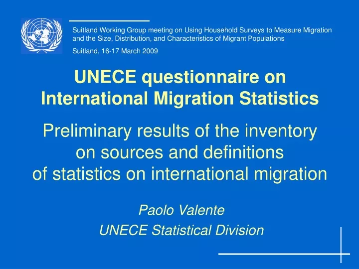 unece questionnaire on international migration