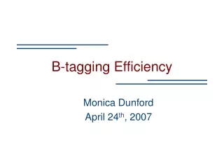 B-tagging Efficiency