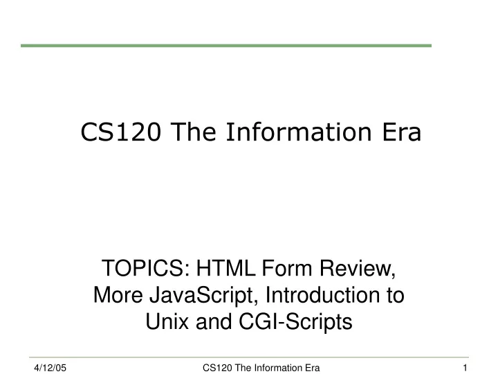 cs120 the information era