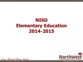 NISD  Elementary Education 2014-2015