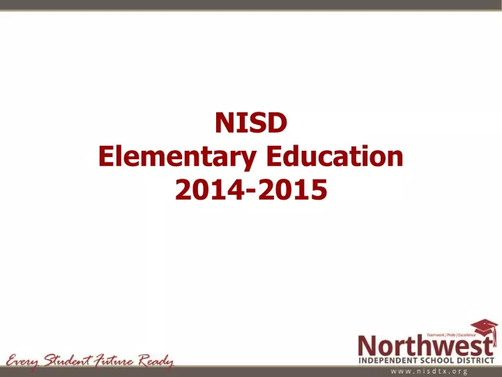 nisd elementary education 2014 2015