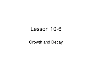 Lesson 10-6