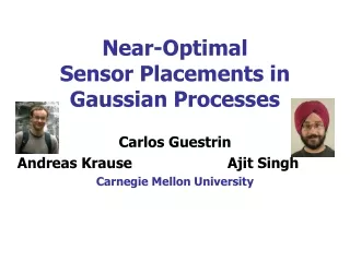 Near-Optimal  Sensor Placements in  Gaussian Processes