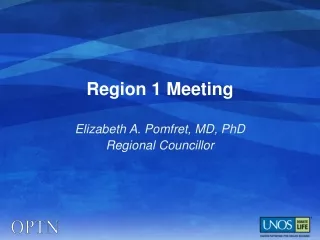 Region 1 Meeting