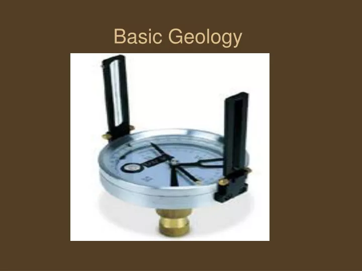 basic geology