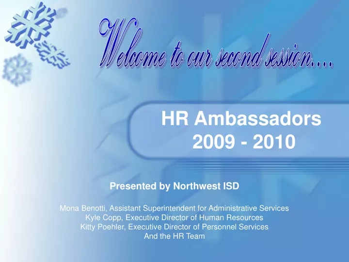 hr ambassadors 2009 2010