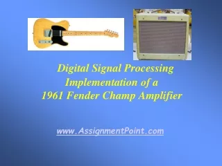 Digital Signal Processing Implementation of a 1961 Fender Champ Amplifier