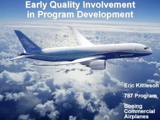 Early Quality Involvement in Program Development
