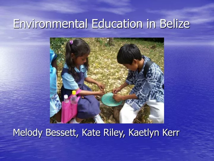 environmental education in belize