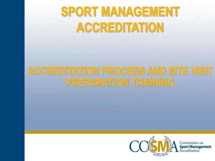 sport management accreditation