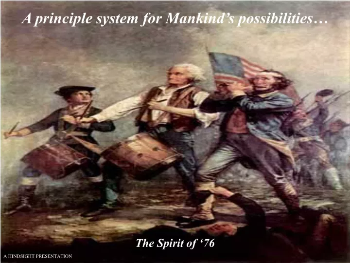a principle system for mankind s possibilities