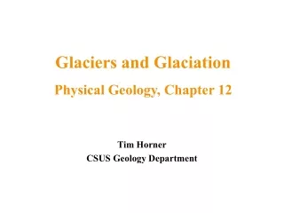 Tim Horner CSUS Geology Department