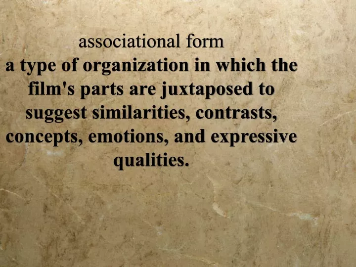 associational form a type of organization
