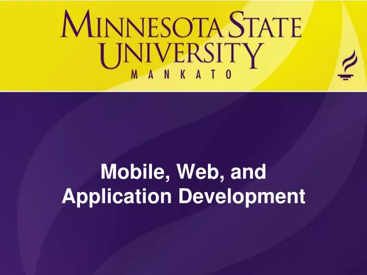 mobile web and application development