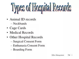 Types of Hospital Records