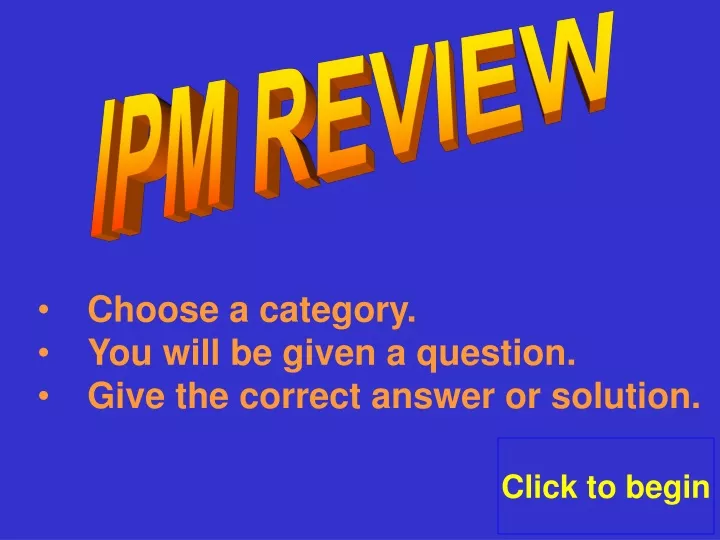ipm review