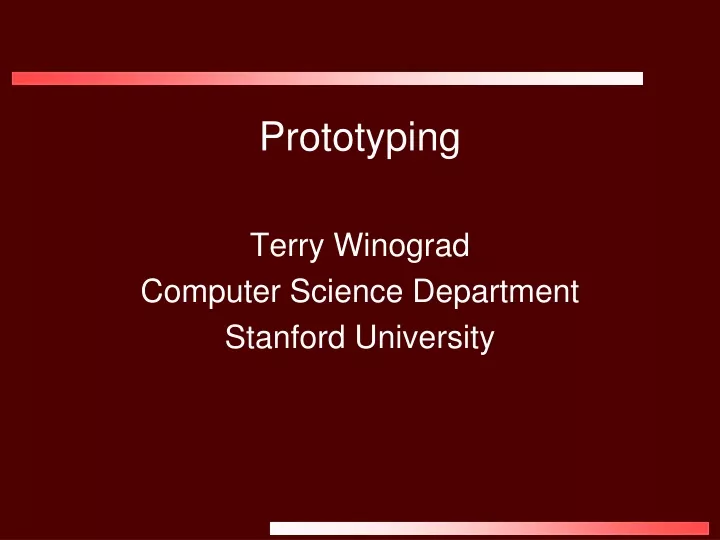 prototyping terry winograd computer science