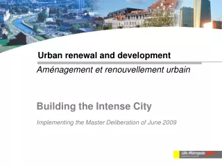Urban renewal and development