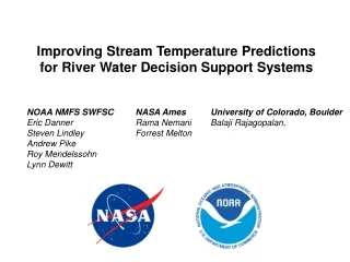 Improving Stream Temperature Predictions for River Water Decision Support Systems
