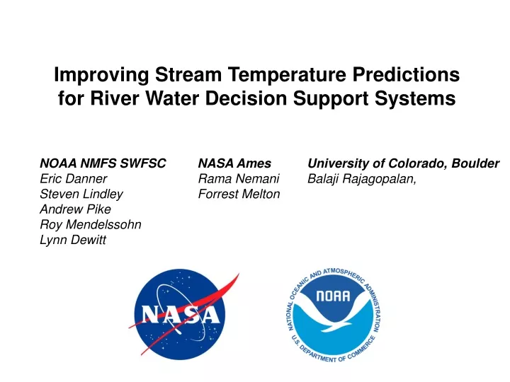 improving stream temperature predictions