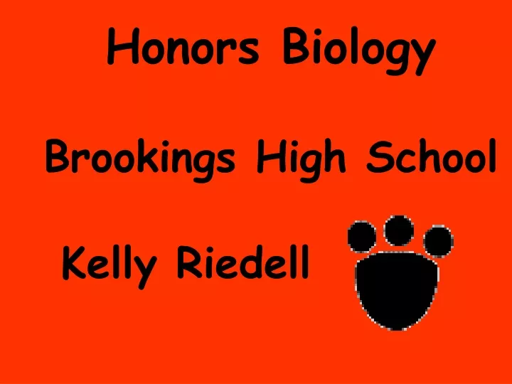 honors biology brookings high school