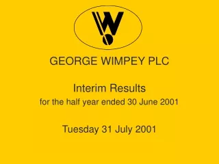 GEORGE WIMPEY PLC